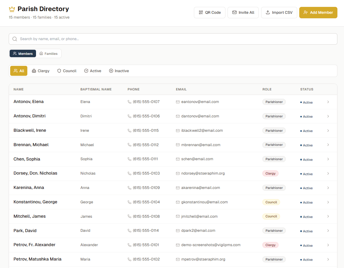 Member Directory