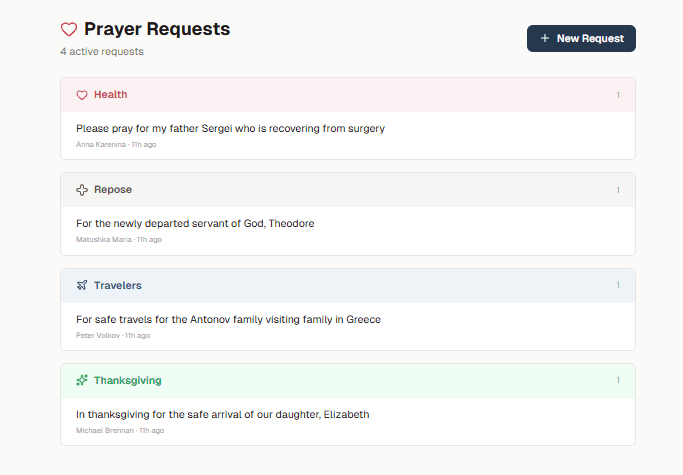 Prayer Requests